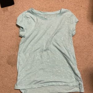 SO teal sparkly short sleeve tee. Lightly used. Size 12 kids